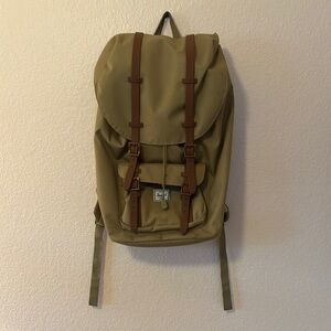 Herschel Supply Company Olive and Brown Backpack